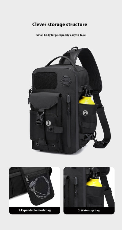 Men's Tactical Chest Sports Waterproof Crossbody Bag