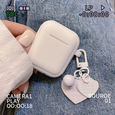 Compatible with Apple, Compatible with Apple , Gentle Milky White Pendant Airpods Protective Cover