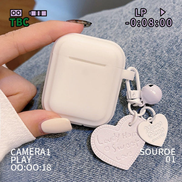 Compatible with Apple, Compatible with Apple , Gentle Milky White Pendant Airpods Protective Cover