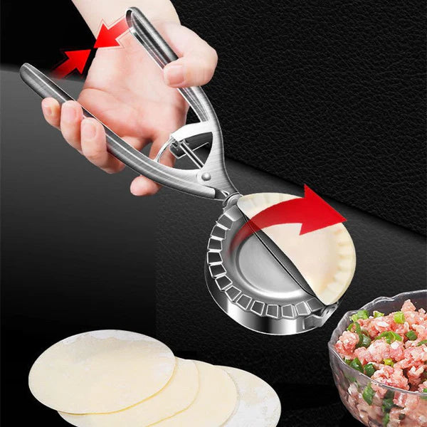 Kitchen Dumpling Mold Stainless Steel Dumpling Machine Pressing Home Baking Tool Skin Press Tool Dumpling Noodle Manual Kitchen Gadgets