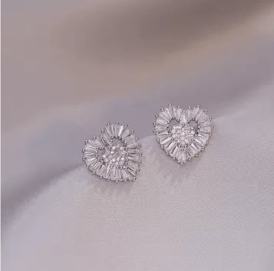 Vintage Heart-Shaped Zircon Set