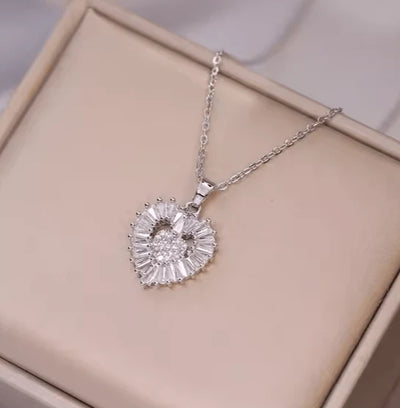 Vintage Heart-Shaped Zircon Set